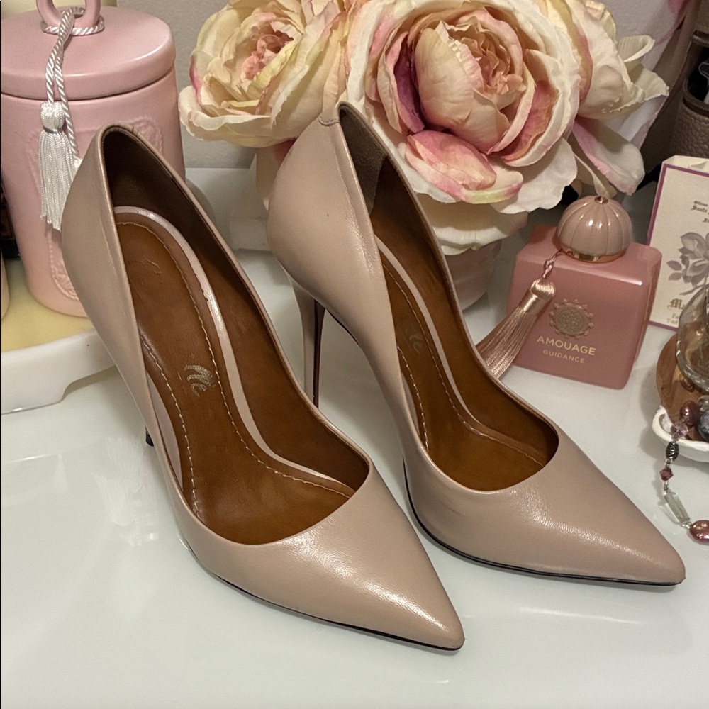L'INTERVALLE Teeva Nude Pointed-Toe Stiletto Pumps